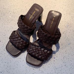 brand new chocolate heels